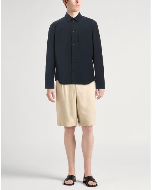 Aspesi Blue Shirt Polyester for men