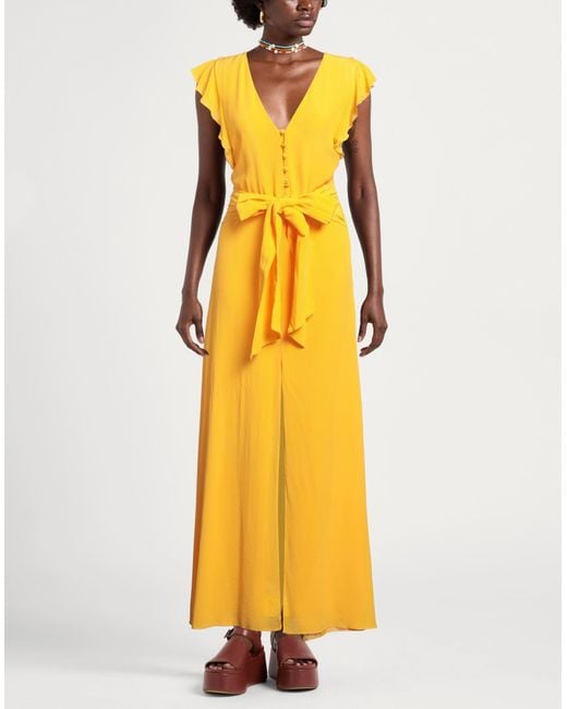 Patrizia Pepe Yellow Maxi Dress