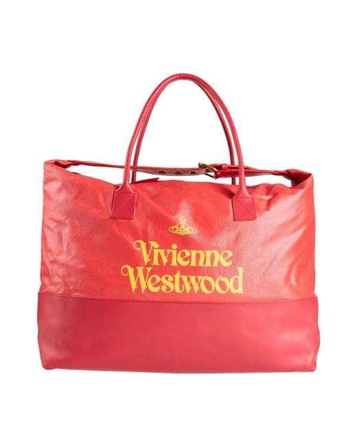 Vivienne Westwood Red Duffel Bags Textile Fibers