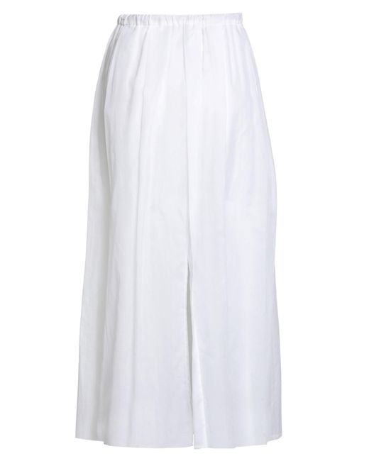 Brunello Cucinelli White Midi Skirt