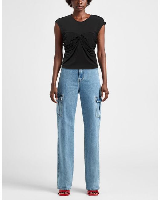 Sandro Black Top Viscose, Elastane