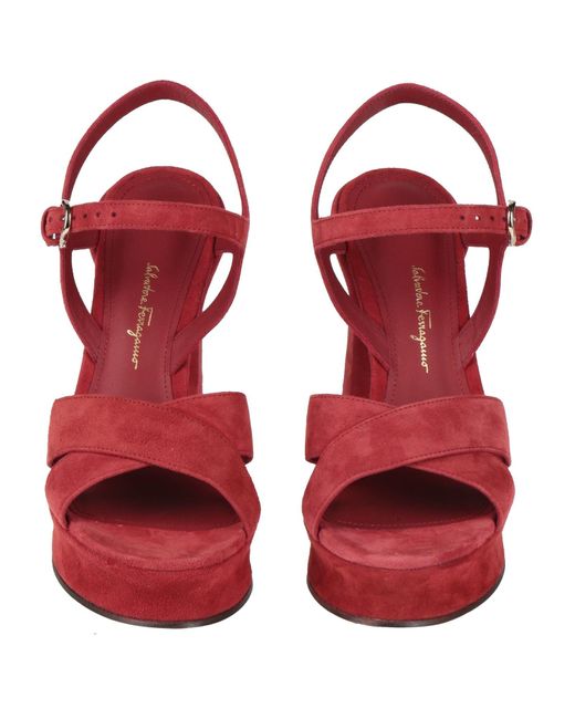 Ferragamo Red Sandals