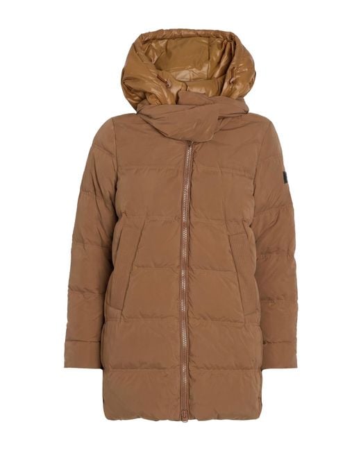 Peuterey Brown Puffer Polyamide, Polyester
