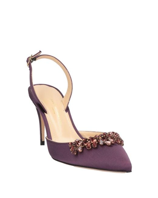 JENNIFER CHAMANDI Pink Pumps Textile Fibers