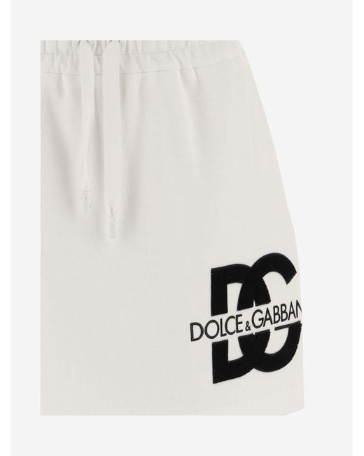Dolce & Gabbana White Minirock