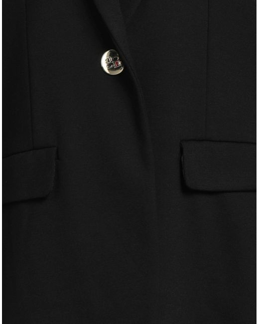 iBlues Black Blazer Viscose, Polyamide, Elastane