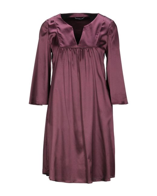 Biancoghiaccio Purple Mini Dress