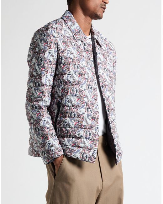 Herno Gray Slate Puffer Polyamide for men