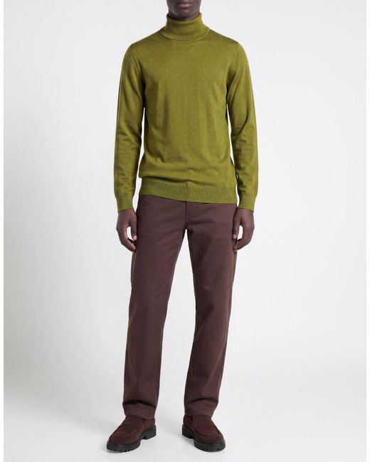 Alpha Studio Green Turtleneck for men