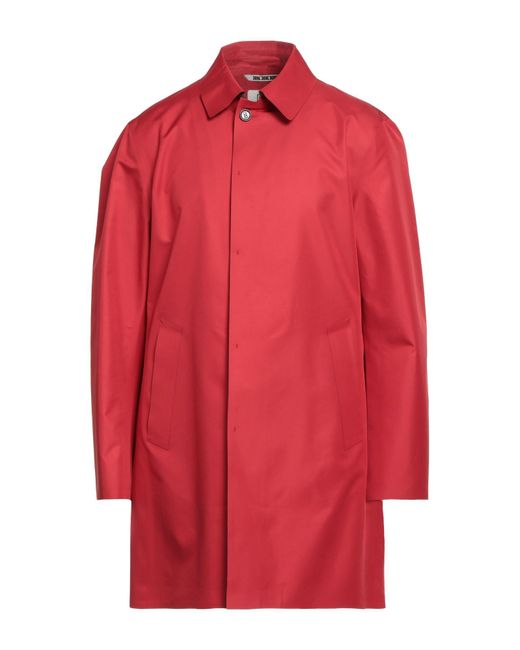 KIRED Red Overcoat & Trench Coat for men