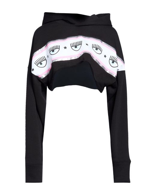 Chiara Ferragni Black Sweatshirt Cotton