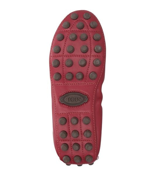 Tod's Red Ballet Flats