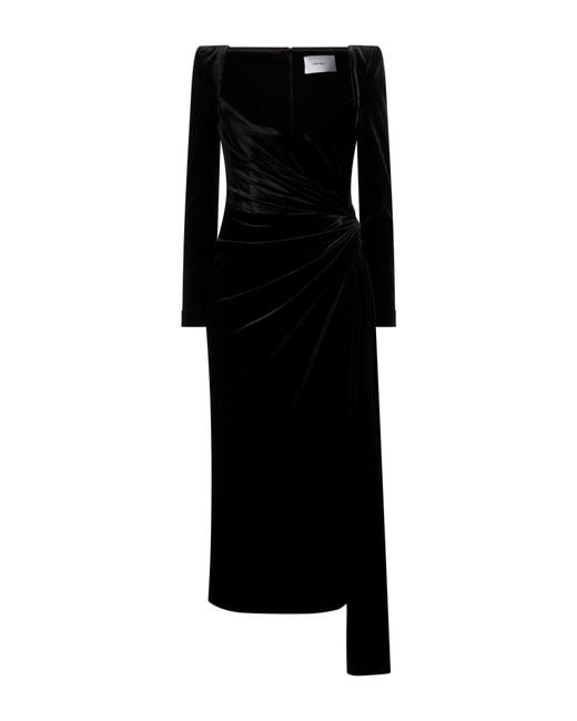Alex Perry Black Midi Dress