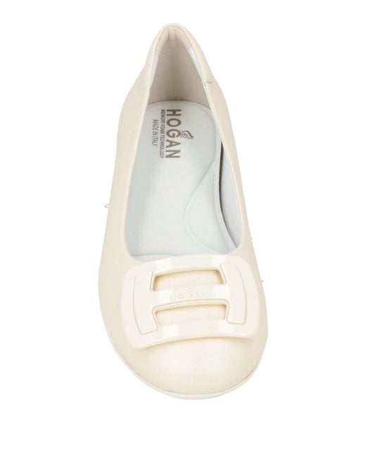 Hogan Natural Ballet Flats