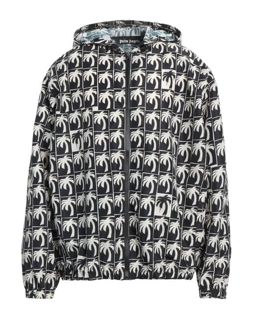 Palm Angels Gray Jacket Polyamide, Polyester for men