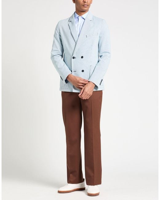Officine Generale Blue Blazer for men