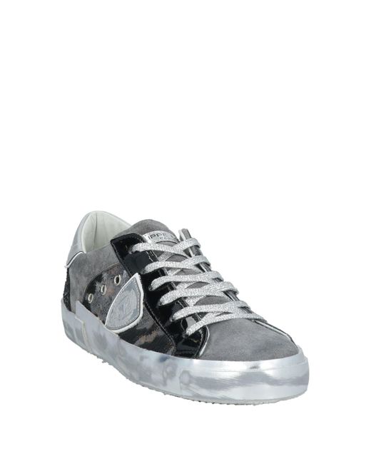 Philippe Model Gray Lead Sneakers Leather