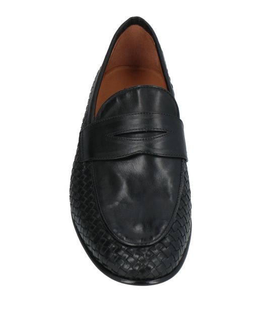 Stemar Black Loafers Leather for men