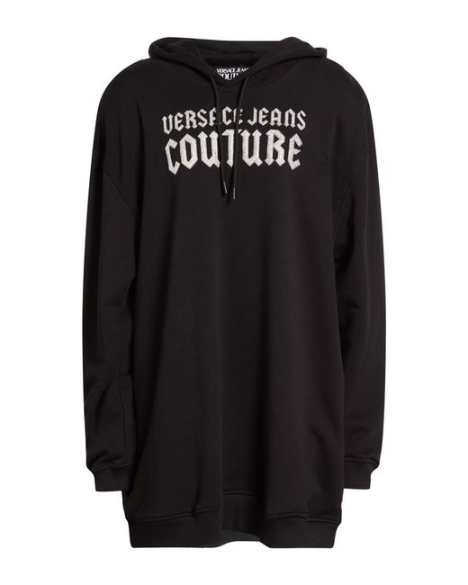 Versace Jeans Couture Black Sweatshirt Cotton, Elastane