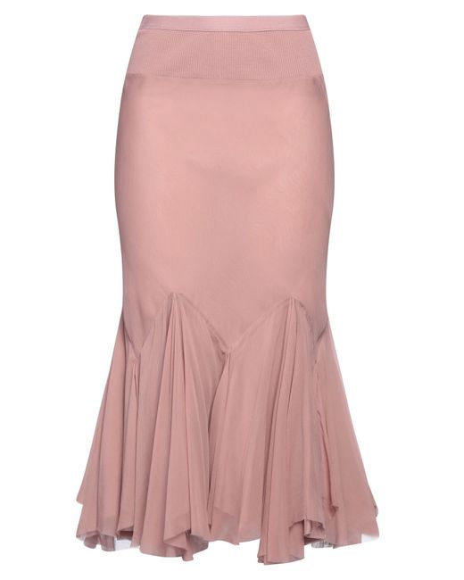 Rick Owens Pink Midi-Rock