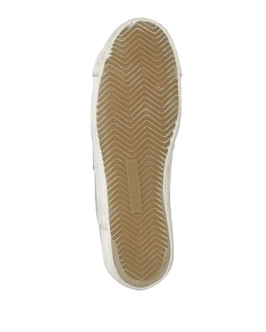 Philippe Model Green Sneakers Leather for men