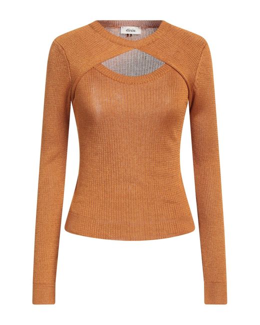 Dixie Brown Camel Sweater Viscose, Polyester