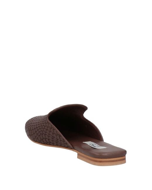 PAO PIANO ZERO Brown Mules & Clogs Leather