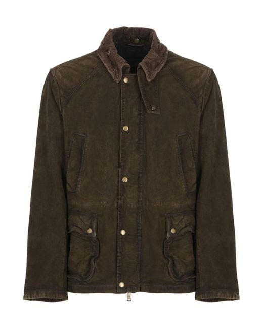 Giacca & Giubbotto di The Jack Leathers in Green da Uomo