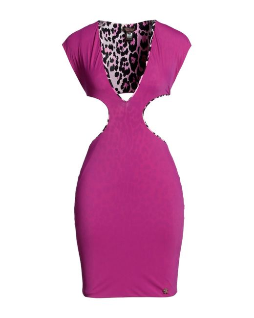 Roberto Cavalli Purple Mini Dress