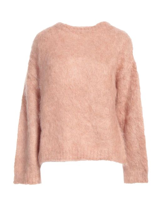 Gentry Portofino Pink Antique Rose Sweater Mohair Wool, Polyester, Virgin Wool