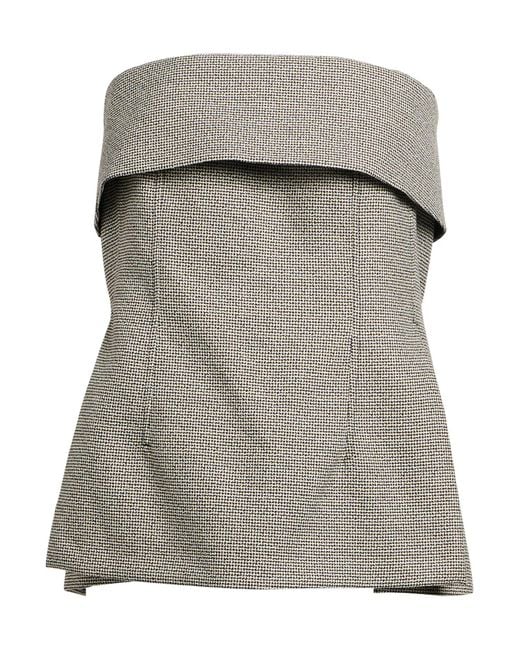 ViCOLO Gray Top Polyester, Viscose, Elastane