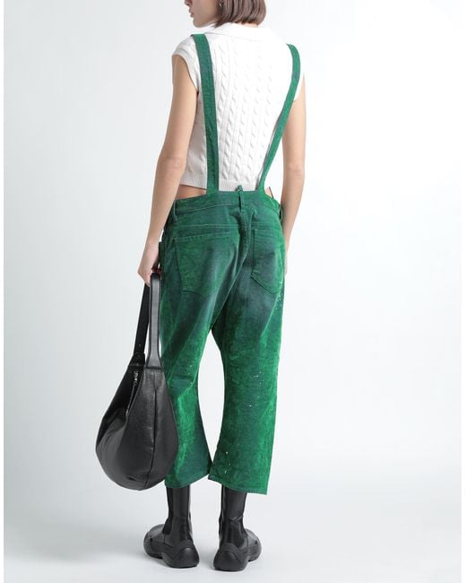 DSquared² Green Dungarees
