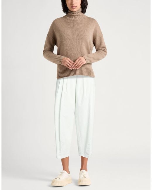 Peserico White Light Pants Cotton, Elastane