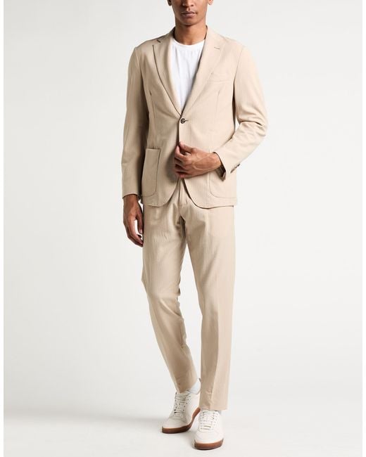 Eleventy Natural Suit Virgin Wool for men