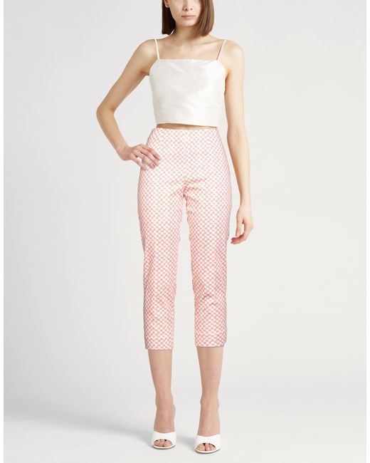 Peserico Pink Sand Pants Cotton, Elastane