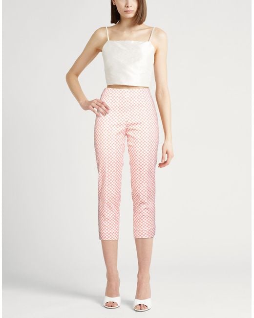 Peserico Pink Sand Pants Cotton, Elastane