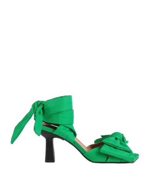 Ganni Green Sandale