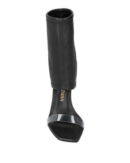 Stuart Weitzman Black Ankle Boots Leather