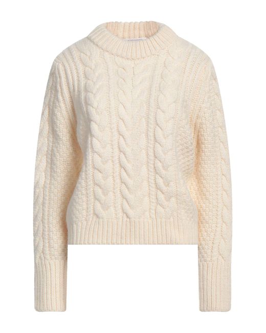 CECILIE BAHNSEN White Ivory Sweater Wool, Alpaca Wool