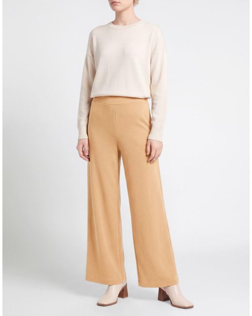 ViCOLO Natural Camel Pants Viscose, Polyamide, Elastane