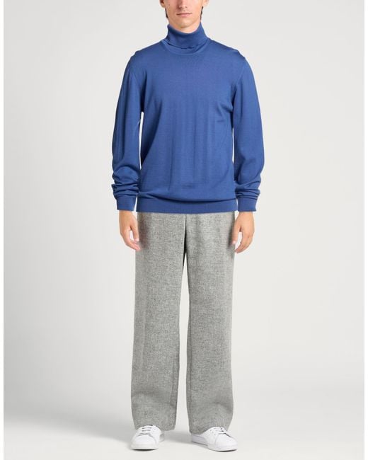 Alpha Studio Blue Turtleneck for men