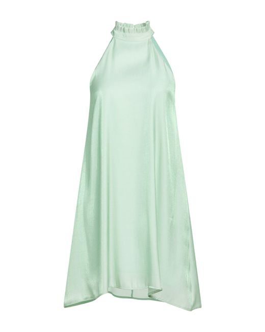 Atos Lombardini Green Light Mini Dress Viscose, Polyester