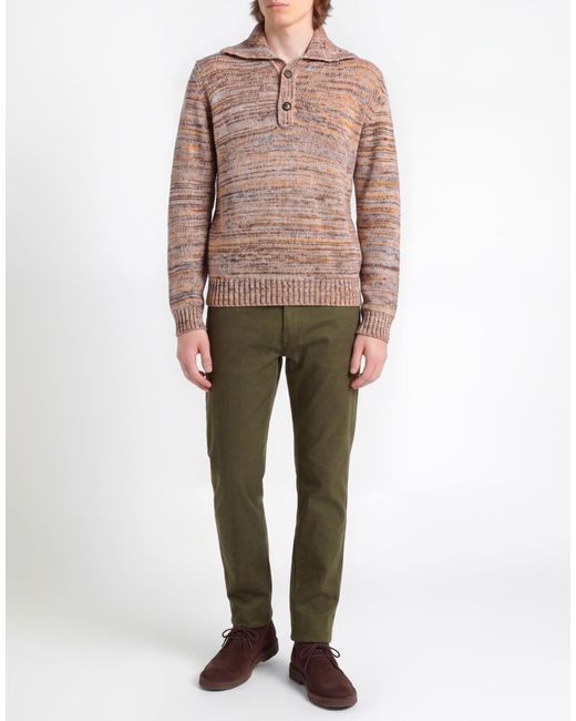 Messagerie Brown Sweater Virgin Wool for men