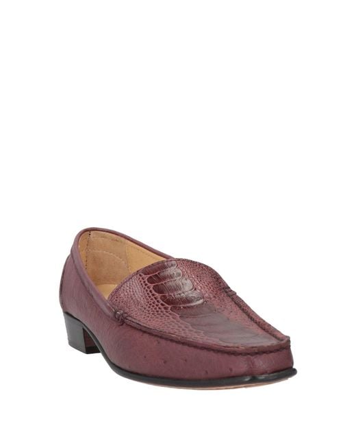 Testoni Purple Loafers Leather