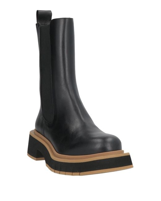 Paloma Barceló Black Ankle Boots Leather