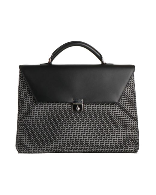 Valextra Black Handbag for men