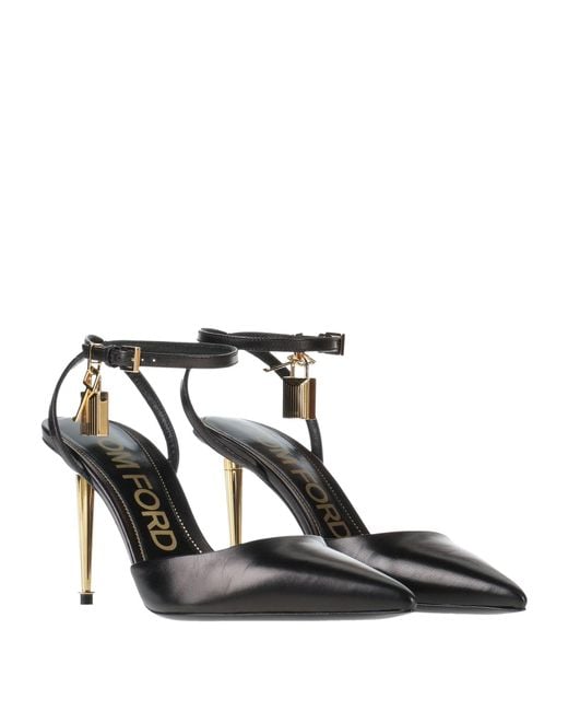 Tom Ford Black Pumps Goat Skin, Zamak, Brass