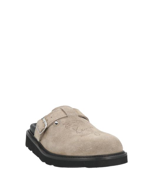KENZO Gray Mules & Clogs