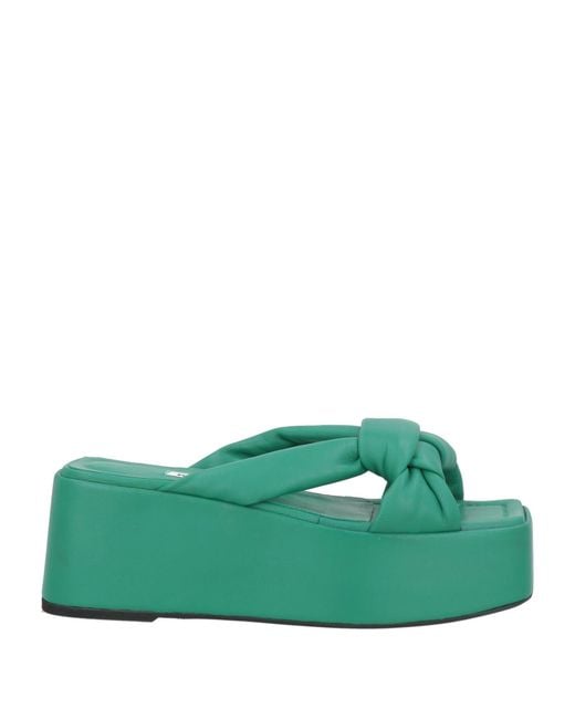 Kalliste Green Sandals Leather