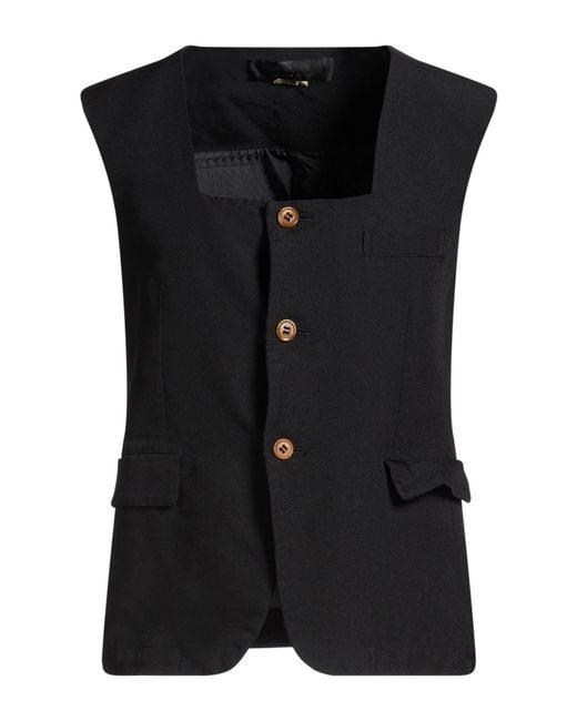 Comme des Garçons Black Tailored Vest Polyester